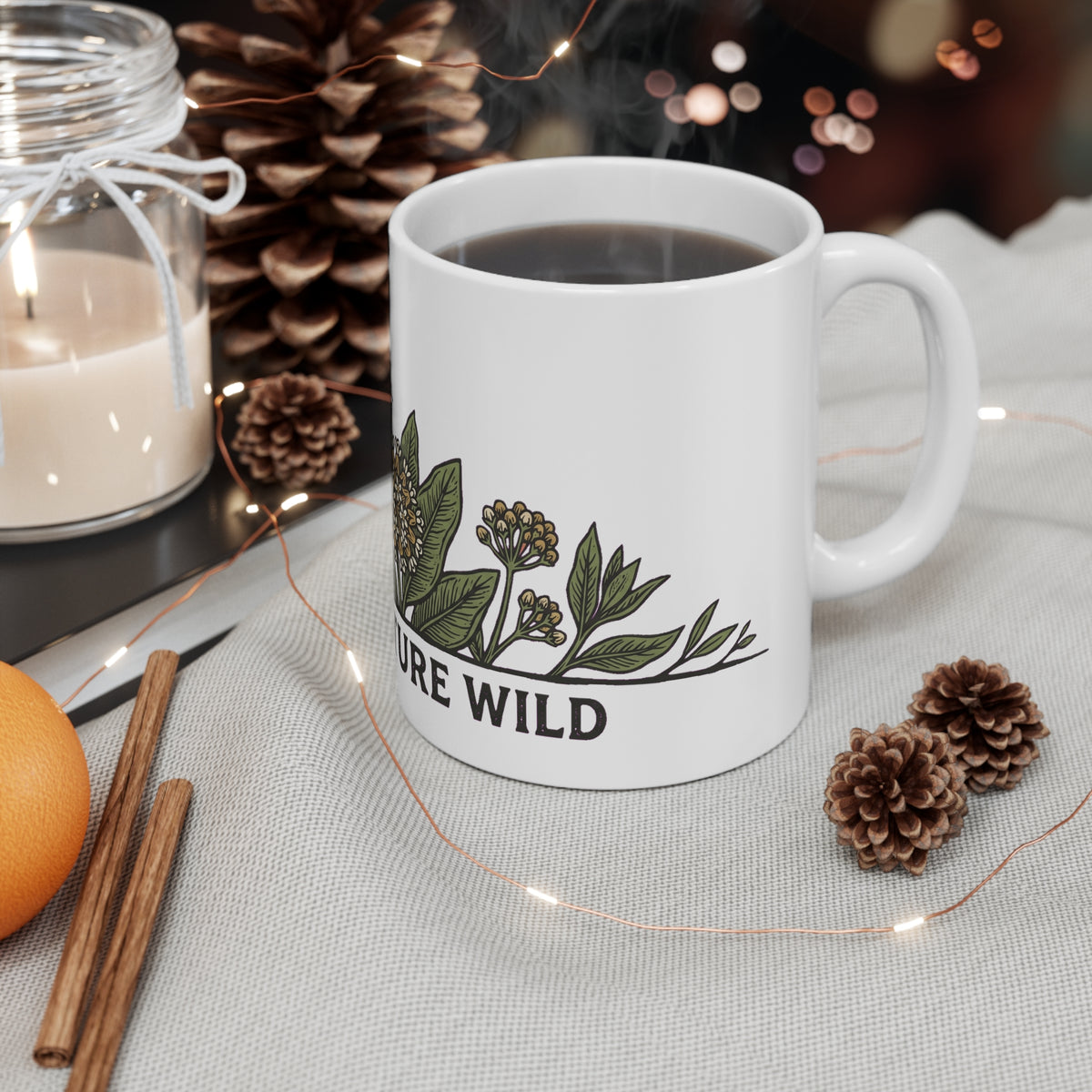 Monarch on Milkweed Keep Nature Wild - Mug 11oz