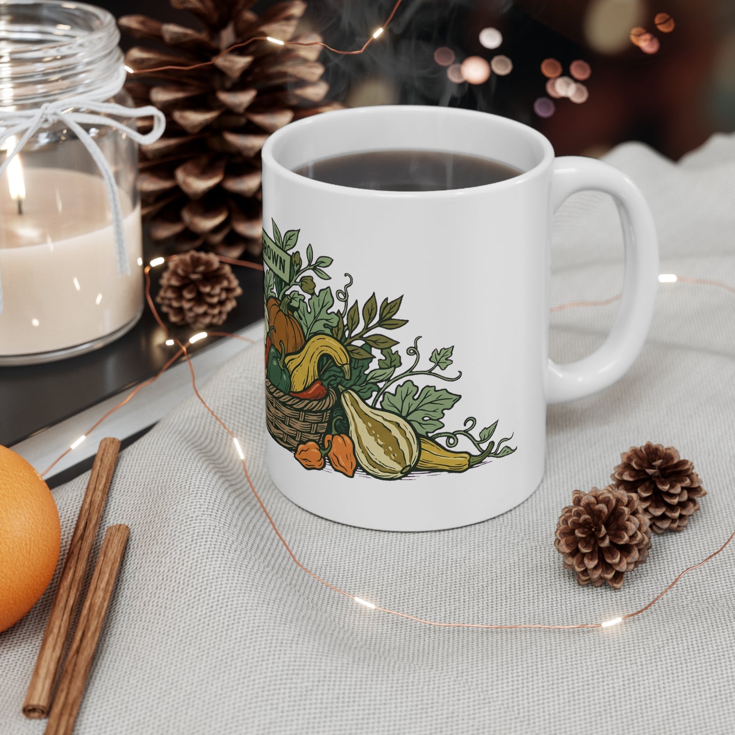 Homegrown Garden Harvest Basket - Mug 11oz