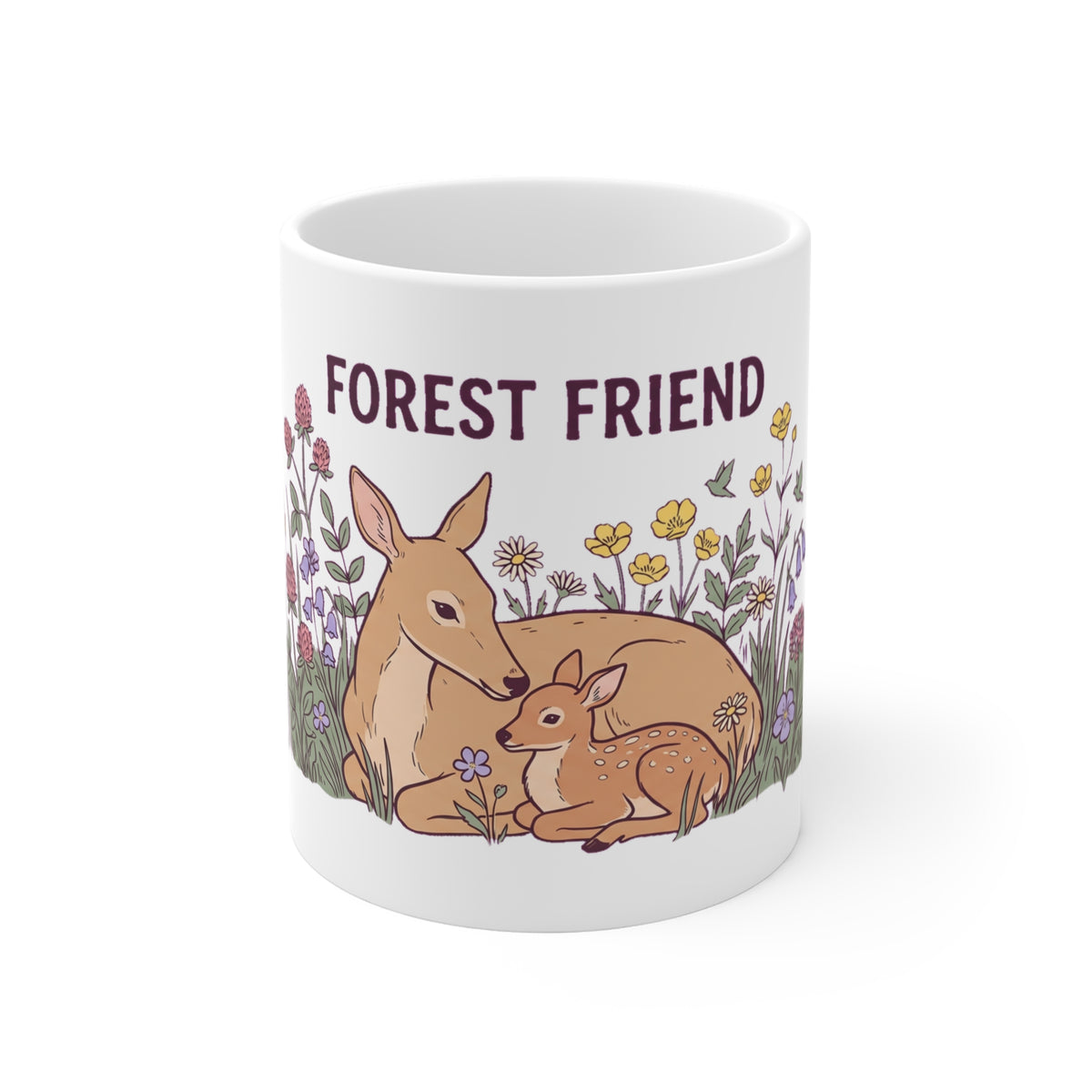 Doe & Fawn Wildflower Meadow - Mug 11oz