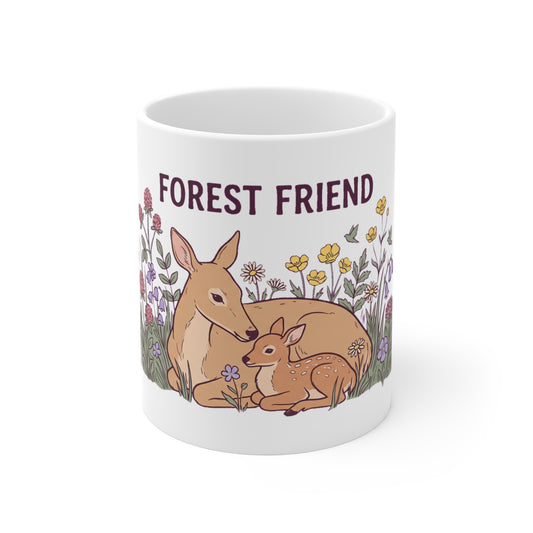 Doe & Fawn Wildflower Meadow - Mug 11oz