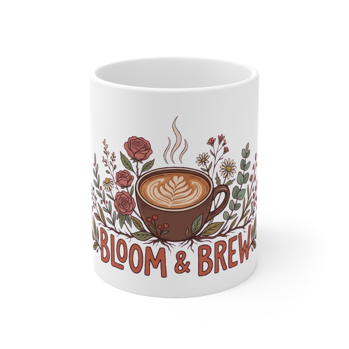 Bloom & Brew Rose Botanical Latte - Mug 11oz