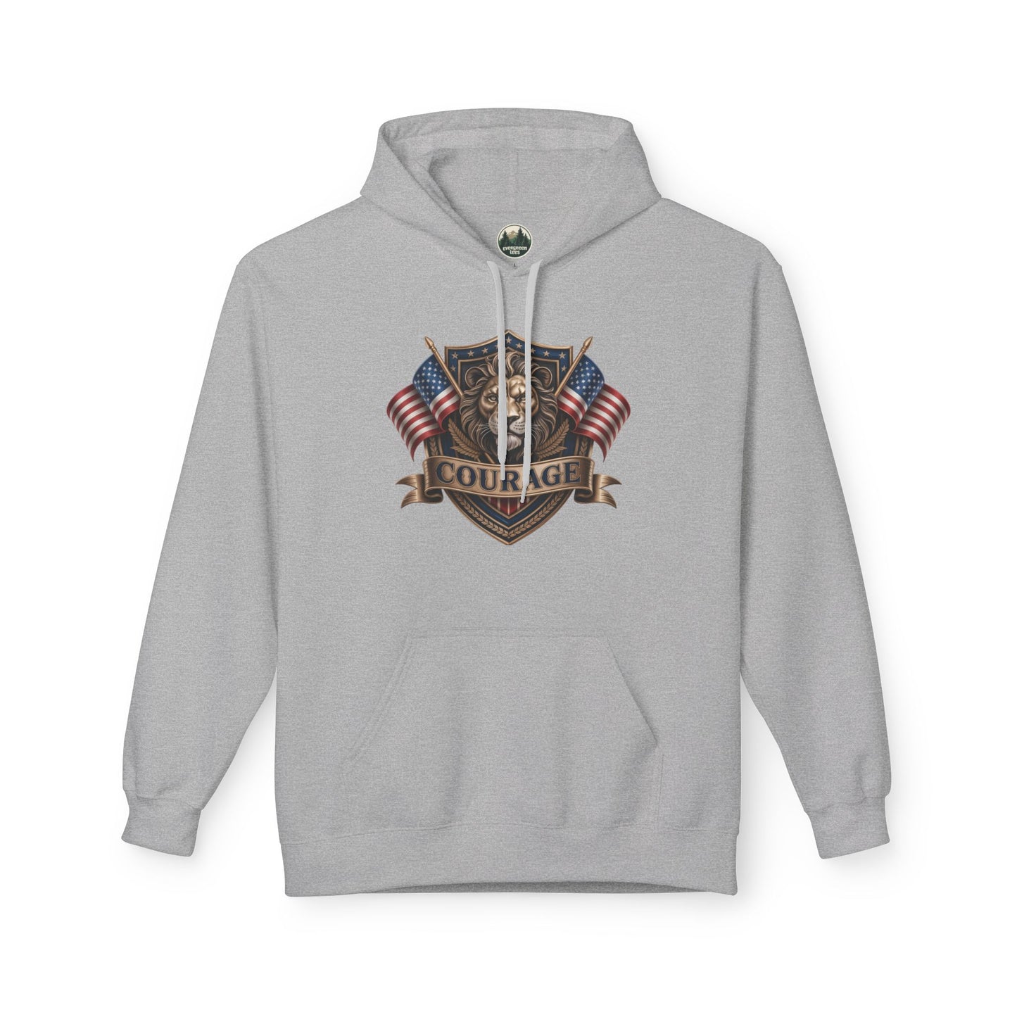 Courage Lion - Unisex Midweight Softstyle Fleece Hoodie