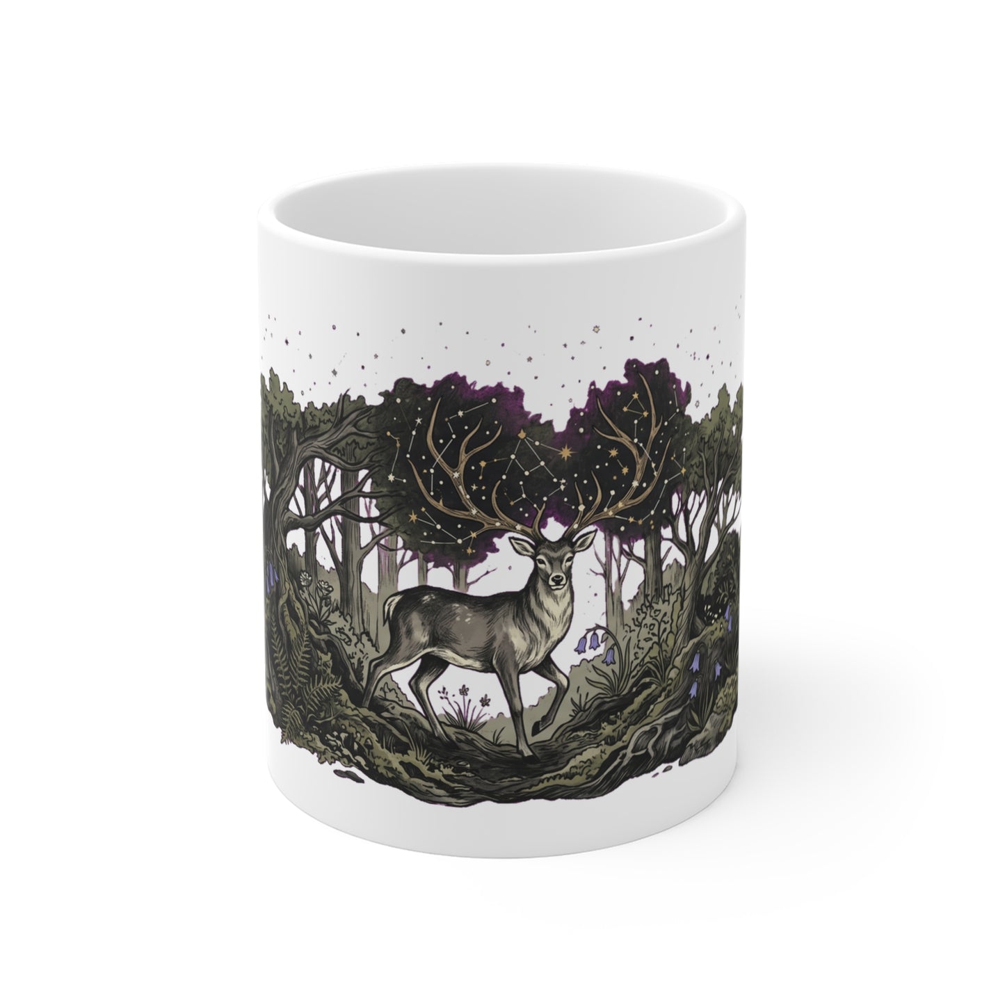 Discover nature graphic apparel inspired by forests, mountains, and outdoor adventure. Printed on demand just for you. The Celestial Stag in the Forest design,…