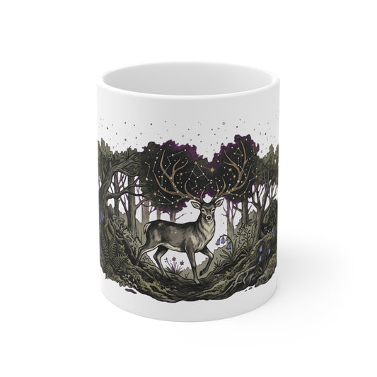 Discover nature graphic apparel inspired by forests, mountains, and outdoor adventure. Printed on demand just for you. The Celestial Stag in the Forest design,…