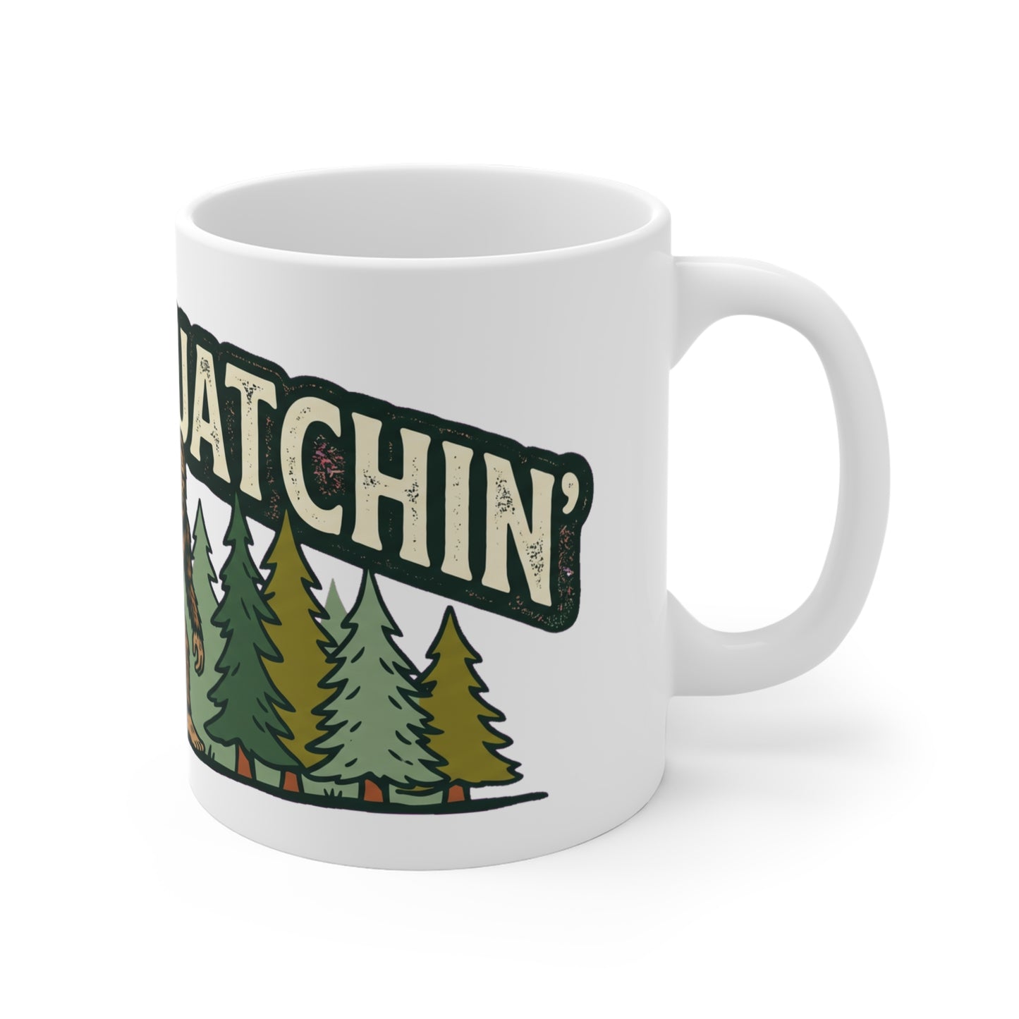 Original hand-drawn designs inspired by nature and the outdoors, from Evergreen Tees. The Gone Squatchin' Trail Badge design, made to order by Evergreen Tees.