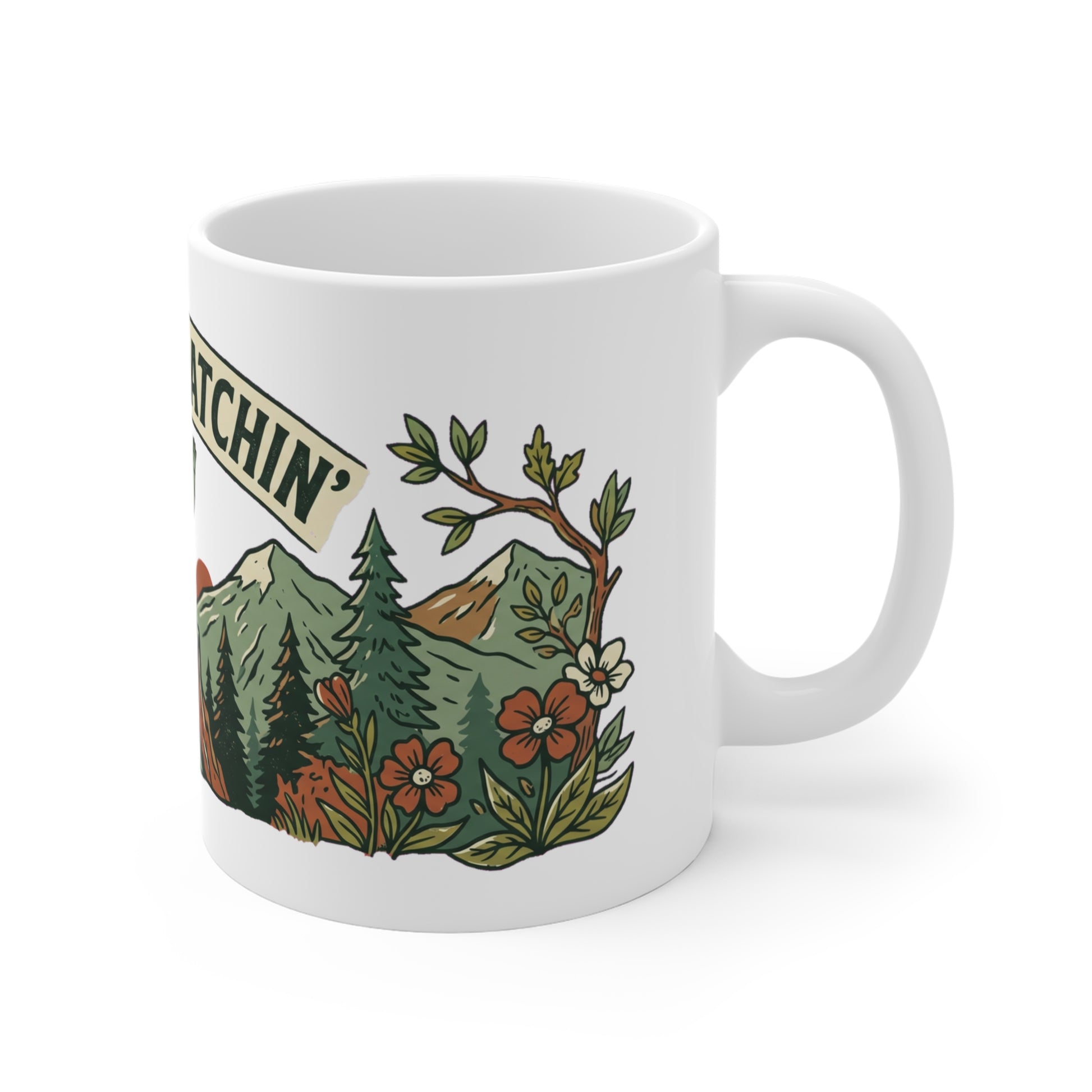 Original hand-drawn designs inspired by nature and the outdoors, from Evergreen Tees. The Cryptid Trail 04 design, made to order by Evergreen Tees.