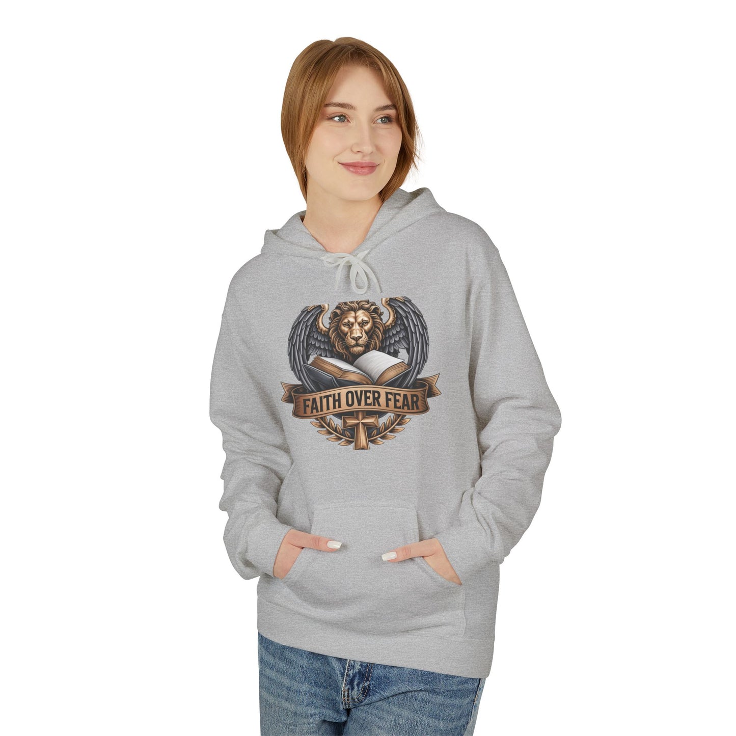 Faith Over Fear - Unisex Midweight Softstyle Fleece Hoodie