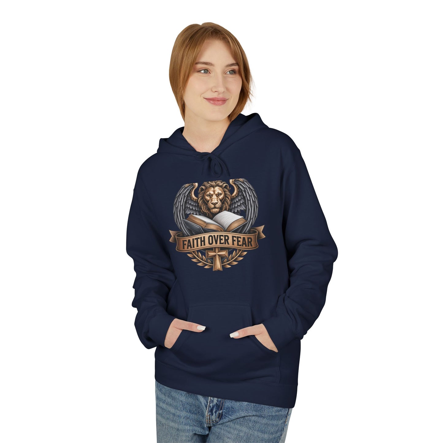 Faith Over Fear - Unisex Midweight Softstyle Fleece Hoodie