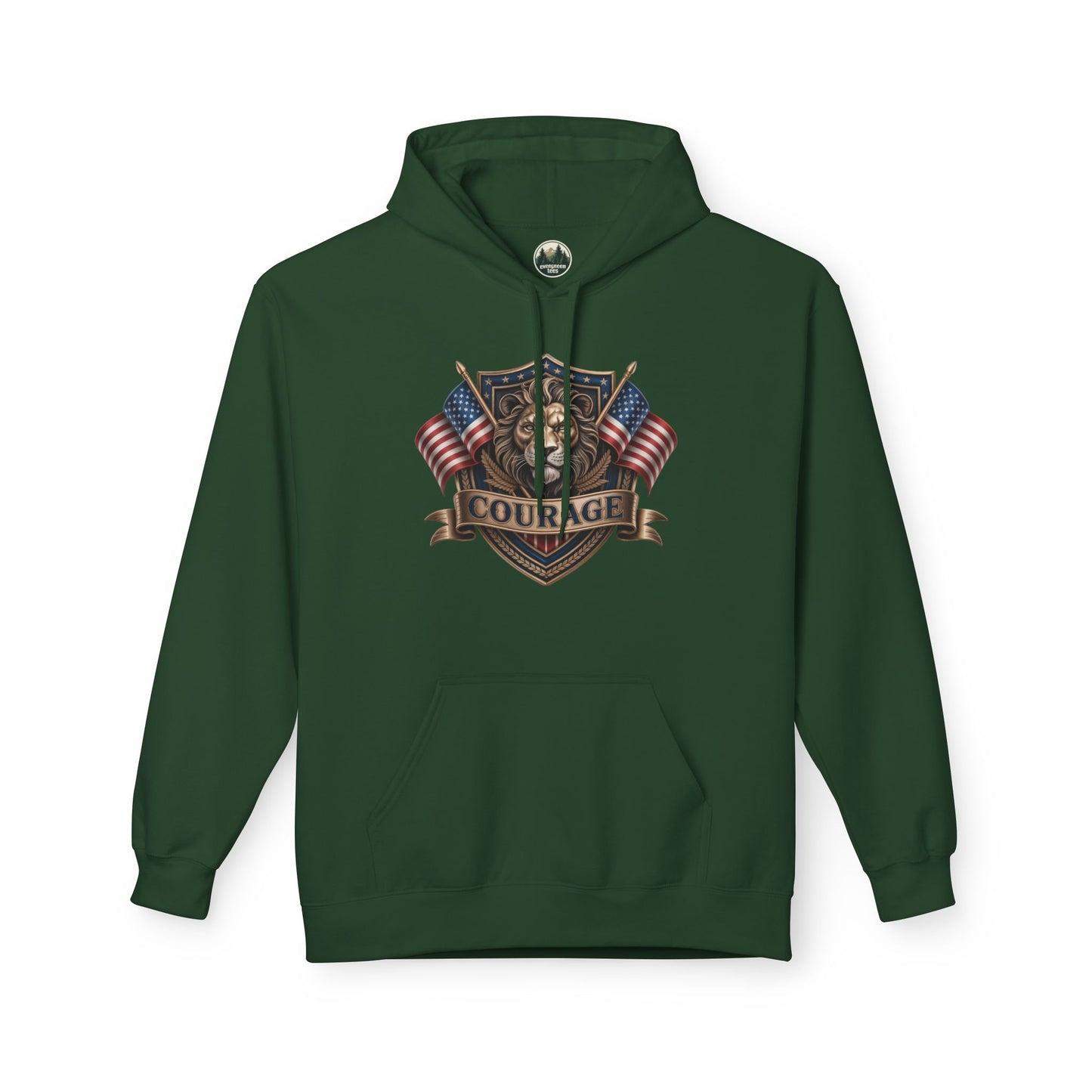 Courage Lion - Unisex Midweight Softstyle Fleece Hoodie