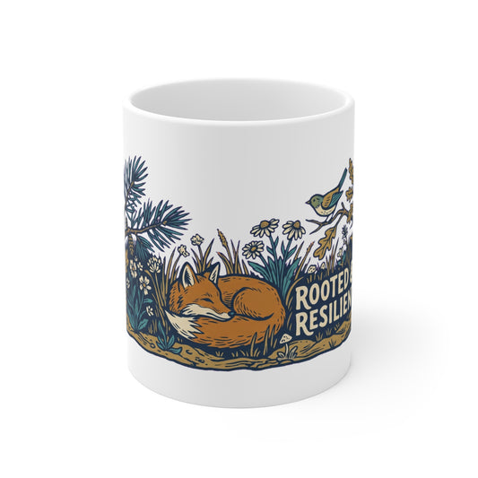 Original hand-drawn designs inspired by nature and the outdoors, from Evergreen Tees. The Rooted & Resilient Sleeping Fox design, made to order by Evergreen…