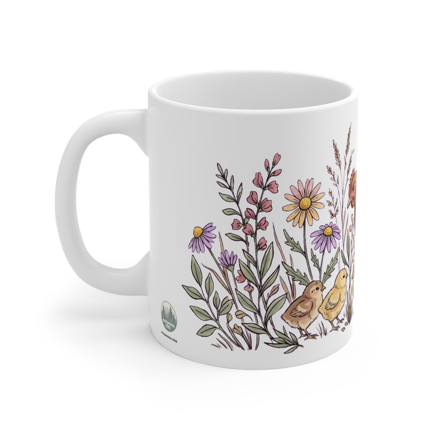 Hen & Chicks Daisy Meadow - Mug 11oz