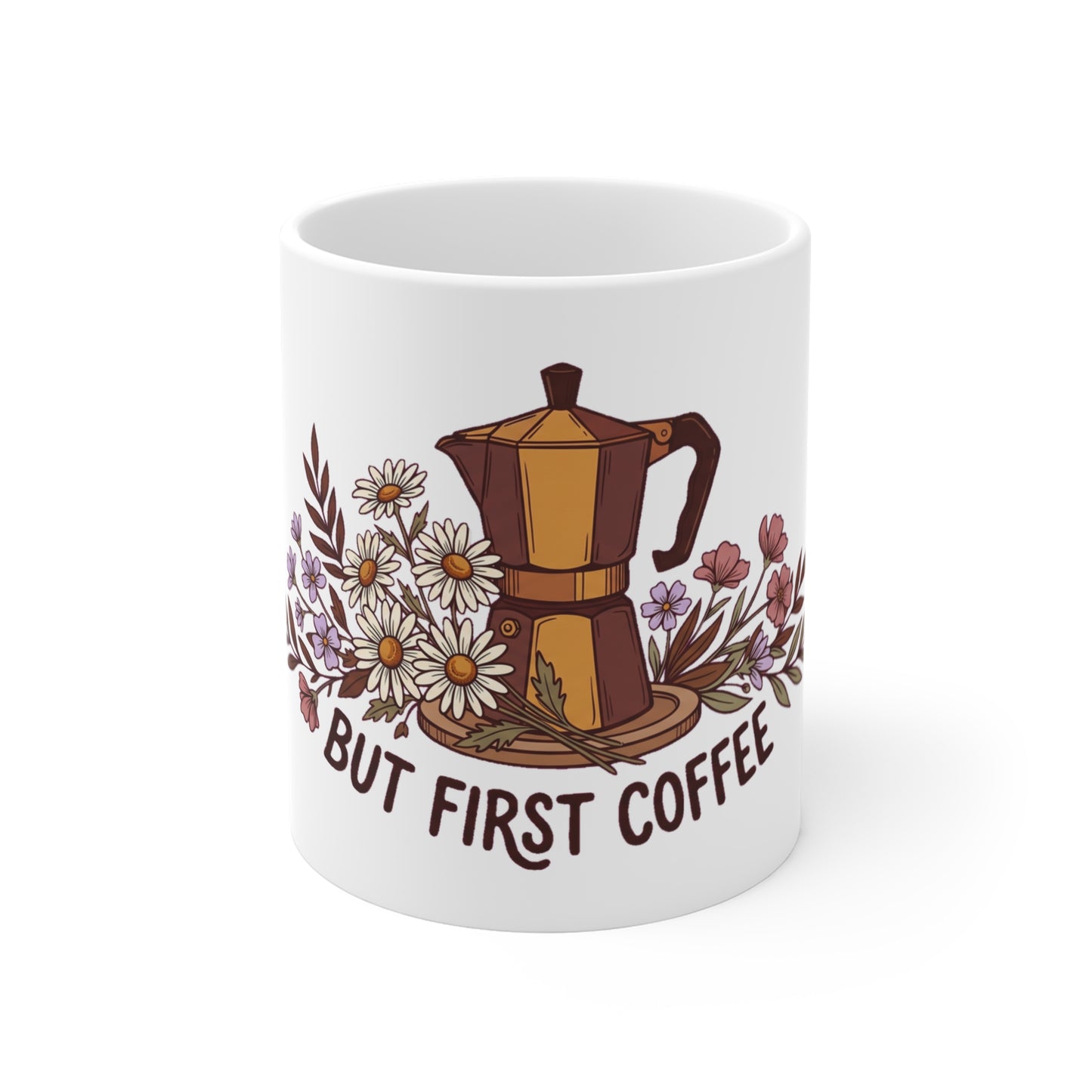 Daisy & Moka Pot Morning - Mug 11oz