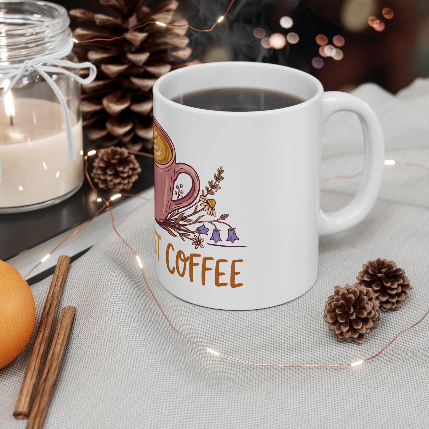 But First Coffee Daisy & Bluebell - Mug 11oz