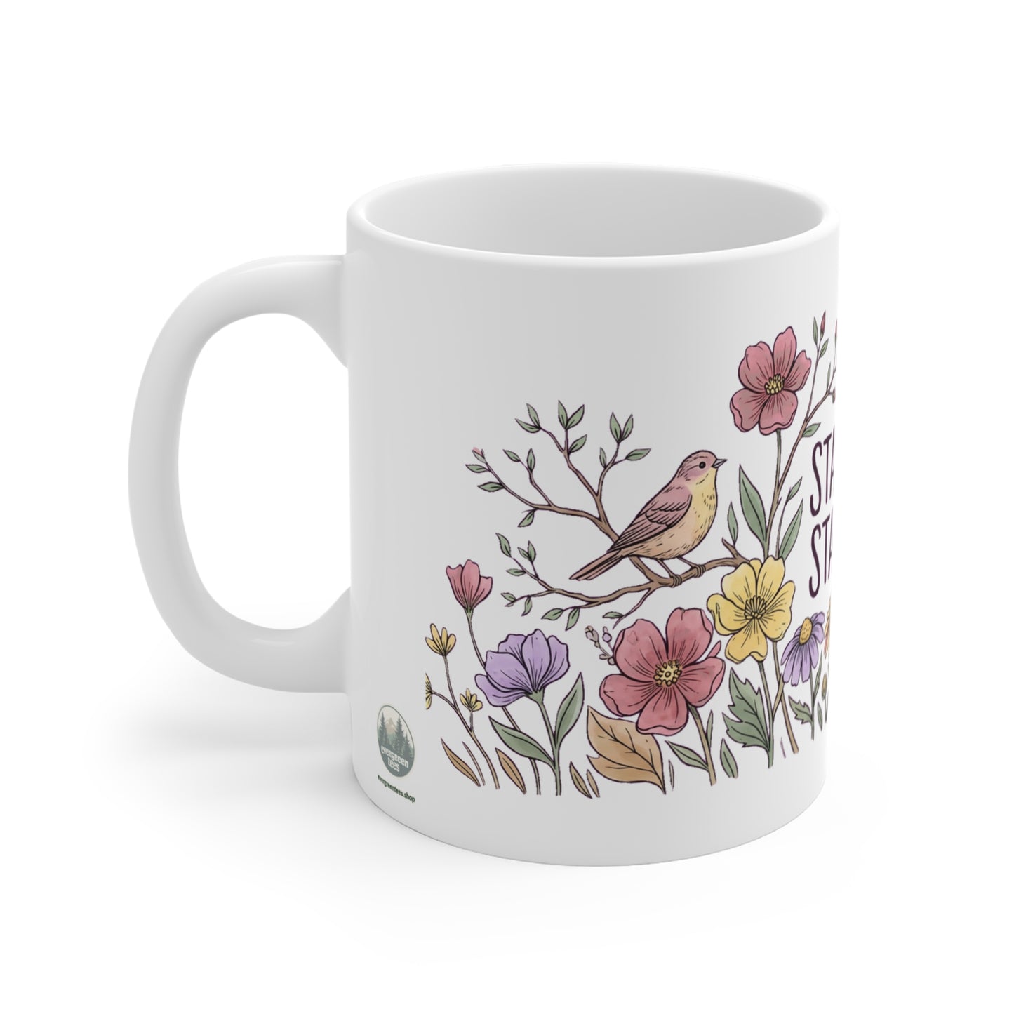 Original hand-drawn designs inspired by nature and the outdoors, from Evergreen Tees. The Cosmos & Daisy Wildflower Meadow design, made to order by Evergreen…