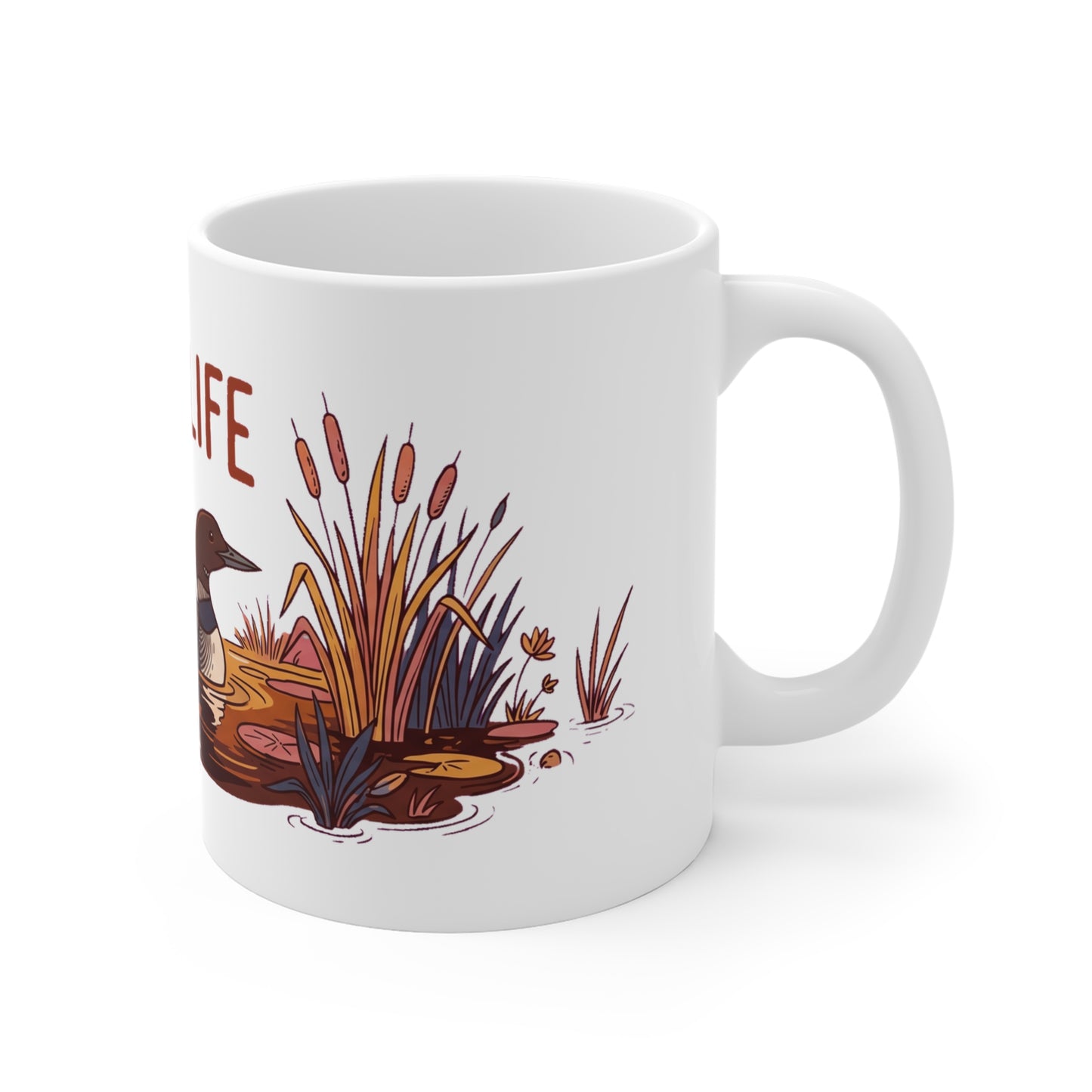 Original hand-drawn designs inspired by nature and the outdoors, from Evergreen Tees. The Lake Life 01 design, made to order by Evergreen Tees.