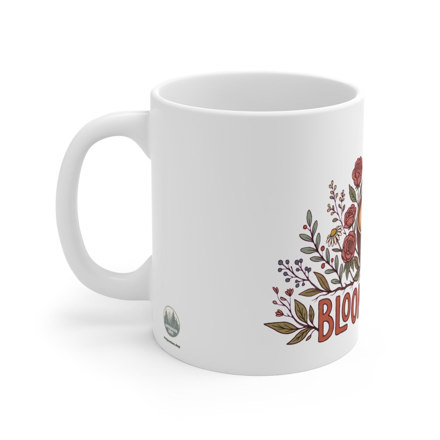 Bloom & Brew Rose Botanical Latte - Mug 11oz