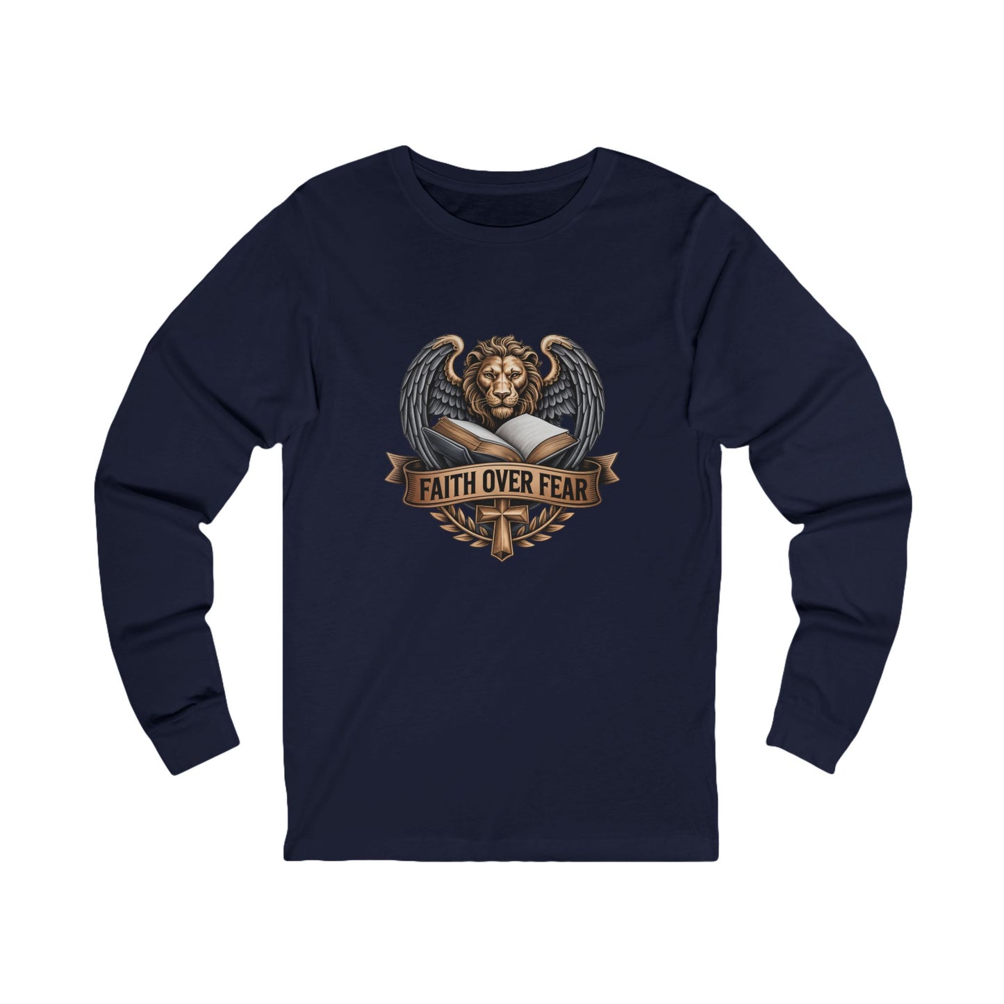 Faith Over Fear - Unisex Jersey Long Sleeve Tee