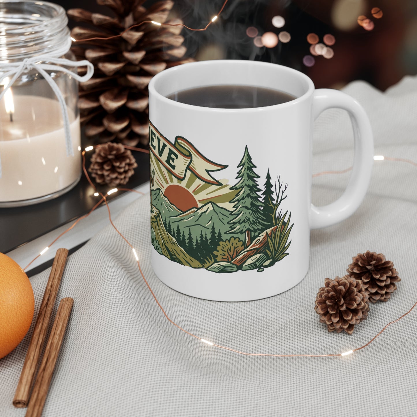 Original hand-drawn designs inspired by nature and the outdoors, from Evergreen Tees. The Believe Bigfoot Trail design, made to order by Evergreen Tees.