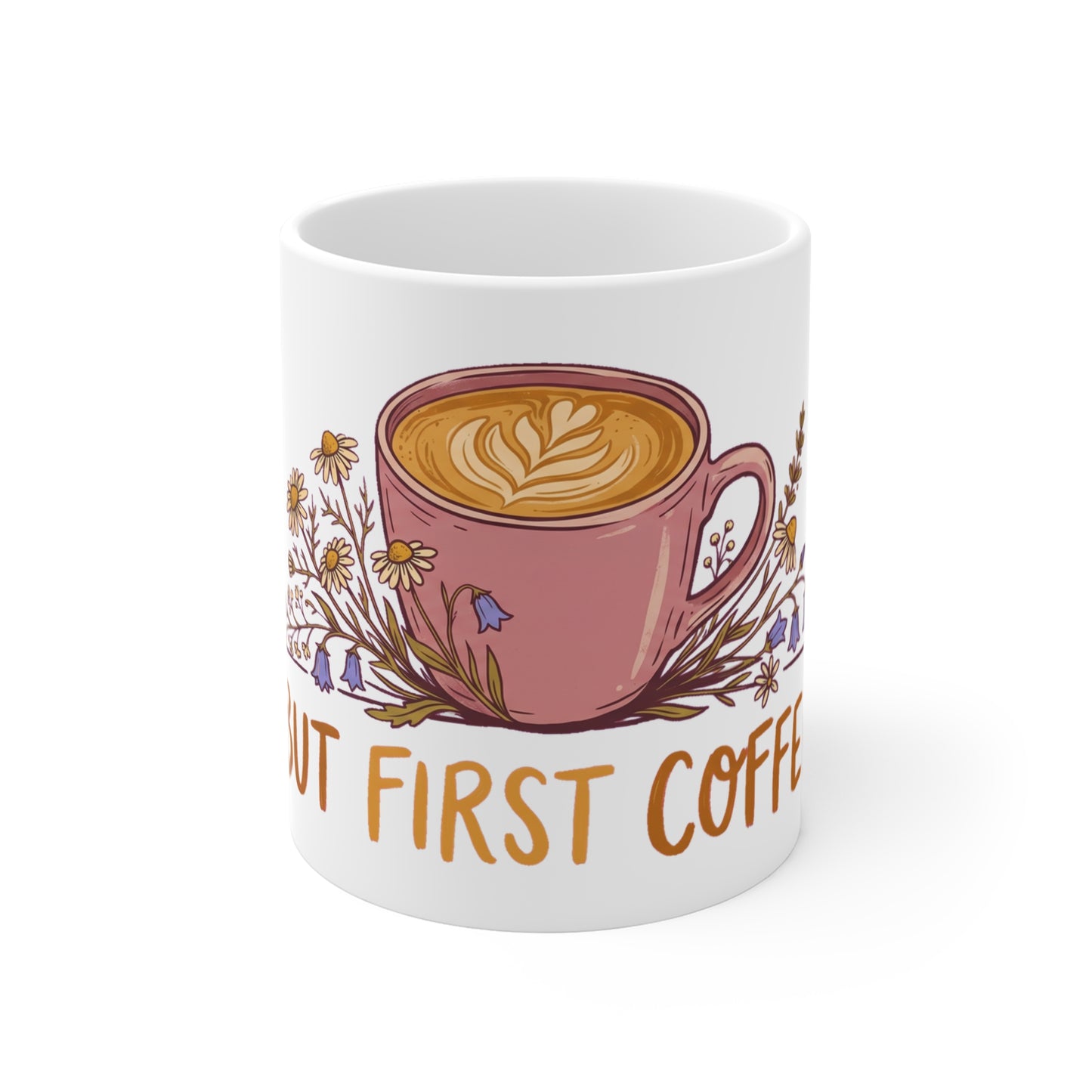 But First Coffee Daisy & Bluebell - Mug 11oz