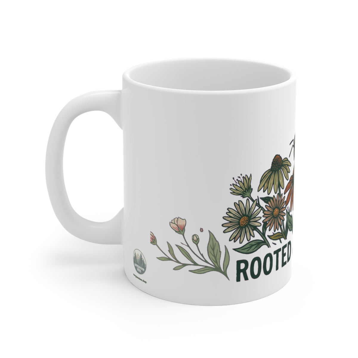 Rooted & Resilient Coneflower Bee Meadow - Mug 11oz