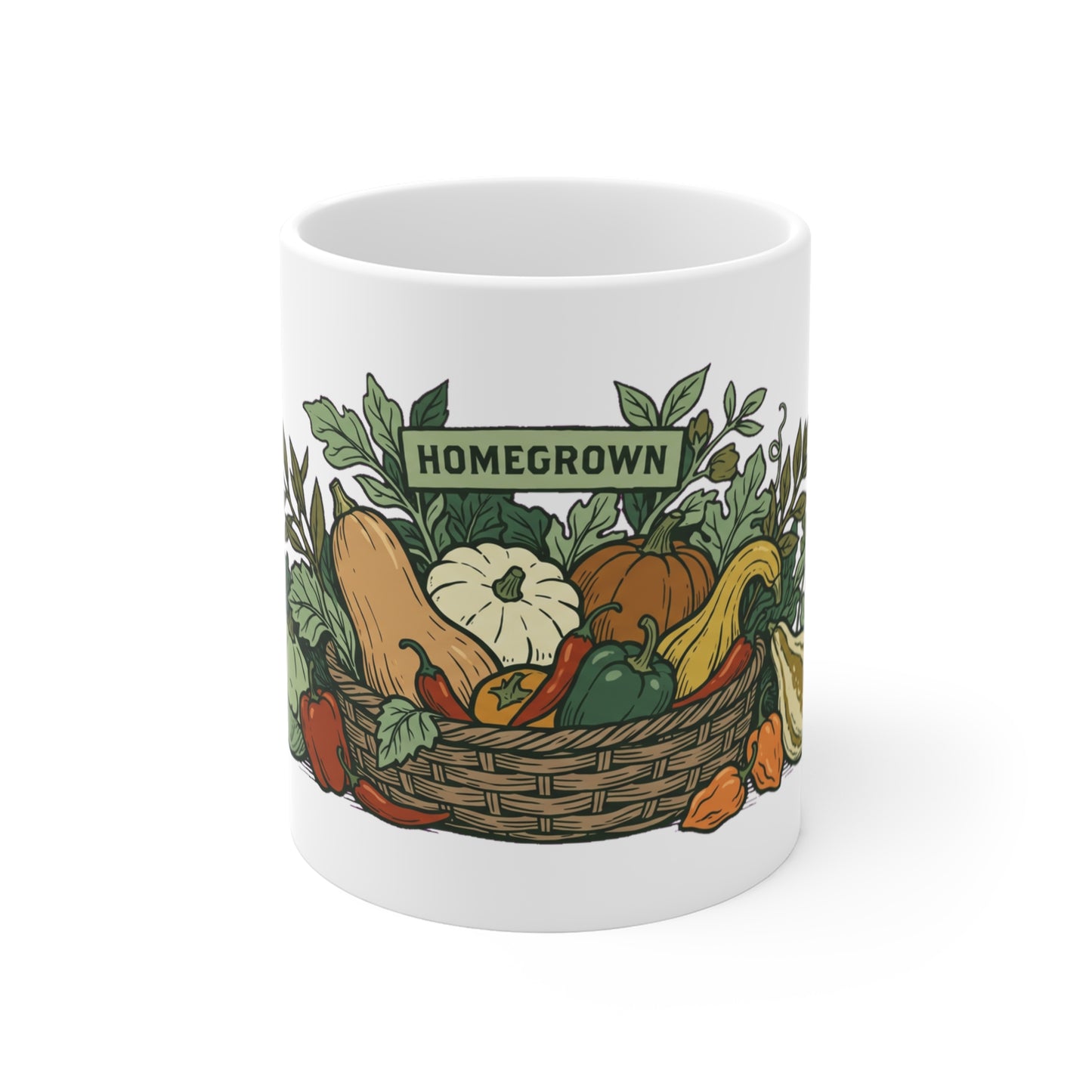 Homegrown Garden Harvest Basket - Mug 11oz