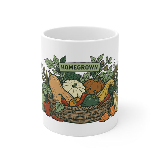 Homegrown Garden Harvest Basket - Mug 11oz