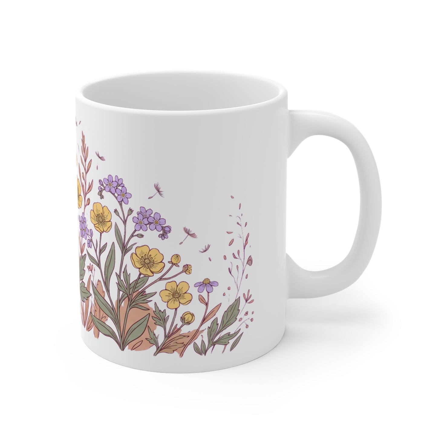 Buttercup & Forget-Me-Not Meadow - Mug 11oz