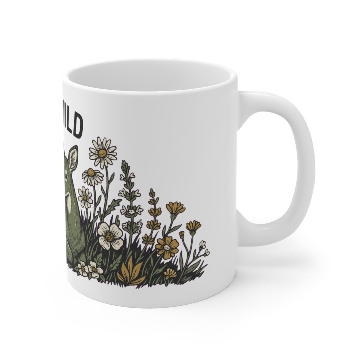 Stay Wild Doe & Fawn Meadow - Mug 11oz