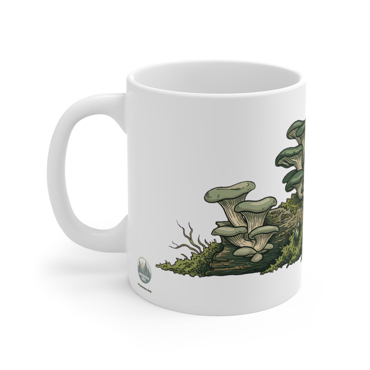 Oyster Mushroom Log Forage - Mug 11oz