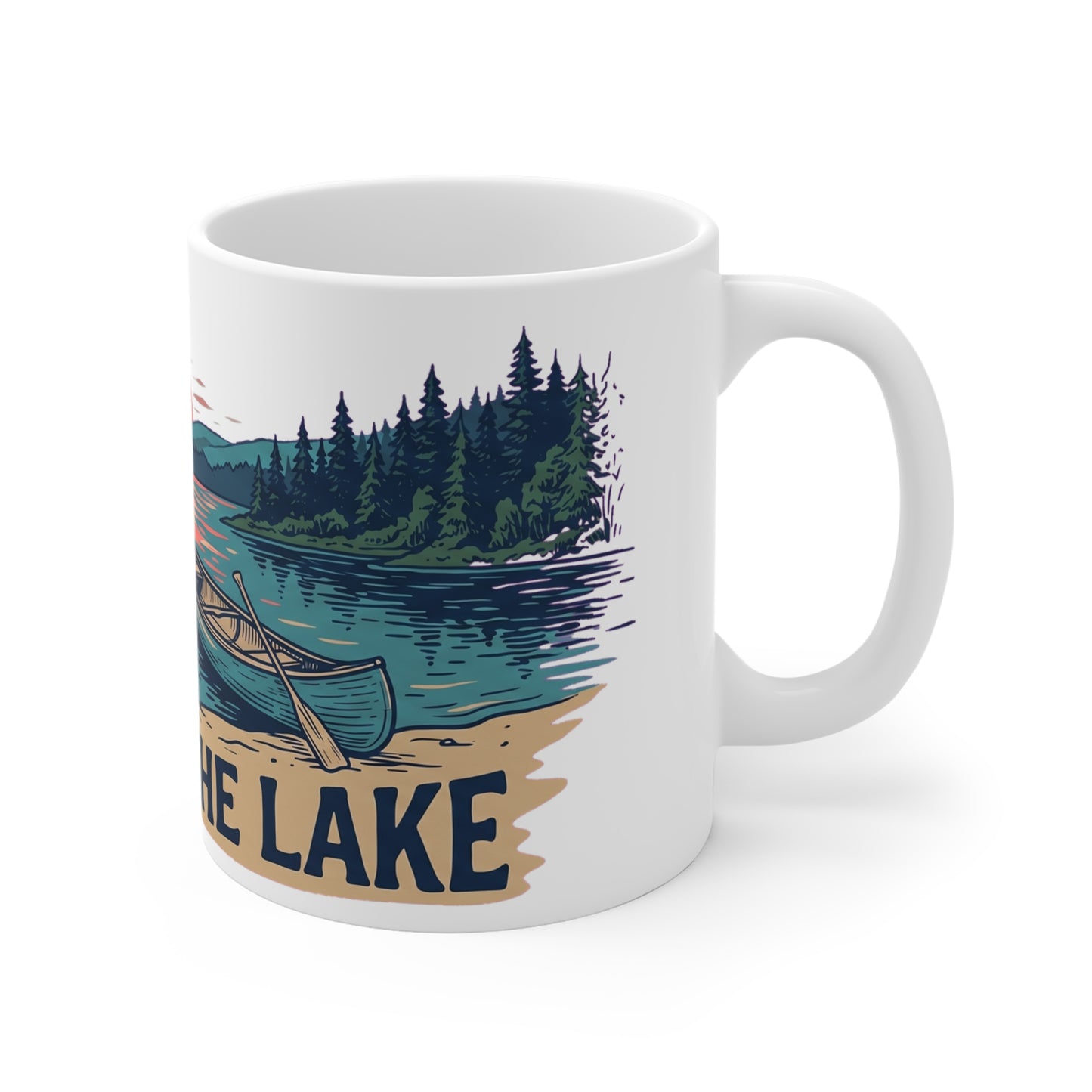 Original hand-drawn designs inspired by nature and the outdoors, from Evergreen Tees. The Lake Life 03 design, made to order by Evergreen Tees.
