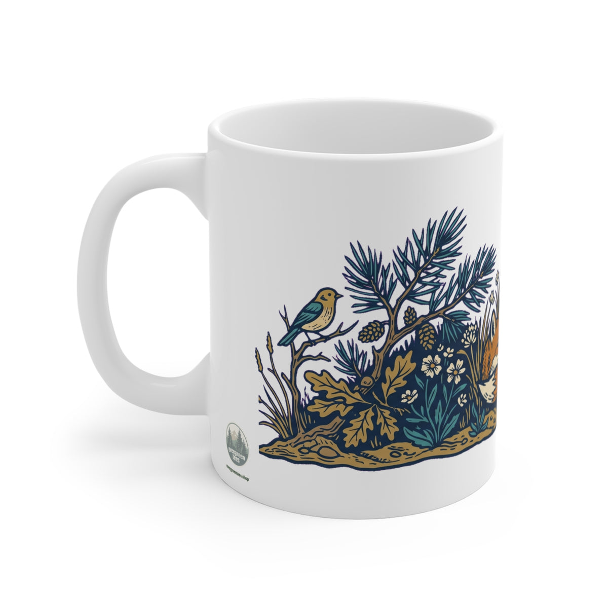 Original hand-drawn designs inspired by nature and the outdoors, from Evergreen Tees. The Rooted & Resilient Sleeping Fox design, made to order by Evergreen…