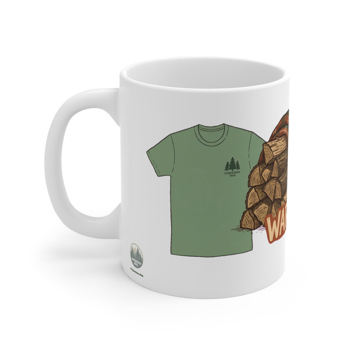 Original hand-drawn designs inspired by nature and the outdoors, from Evergreen Tees. The Cozy Cabin 06 design, made to order by Evergreen Tees.