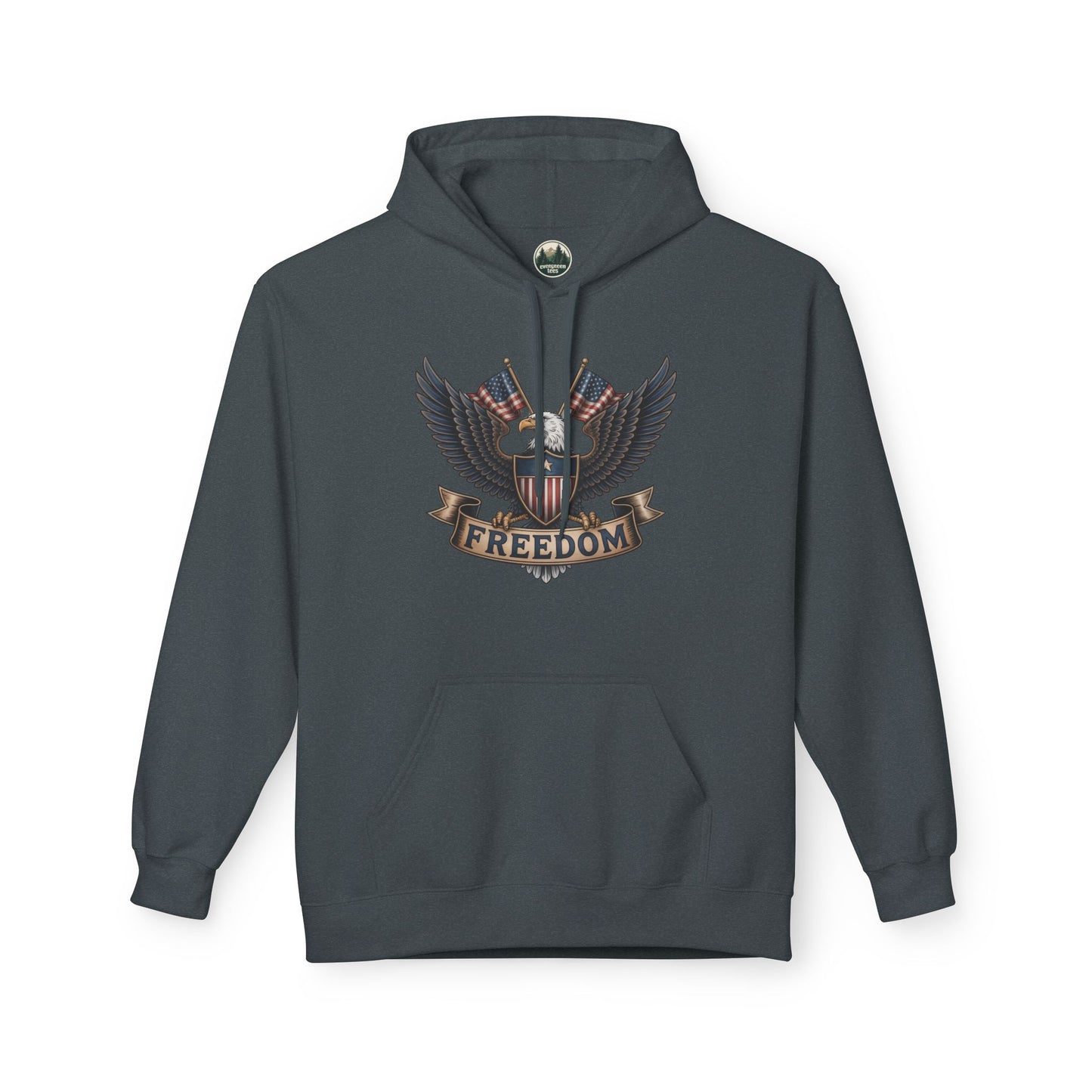 Freedom Eagle - Unisex Midweight Softstyle Fleece Hoodie