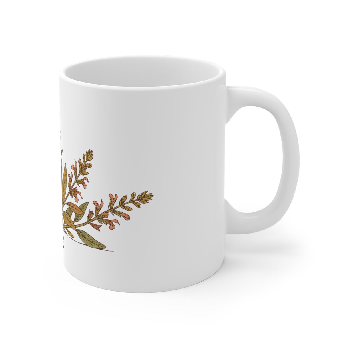 Sage Botanical Herb Illustration - Mug 11oz
