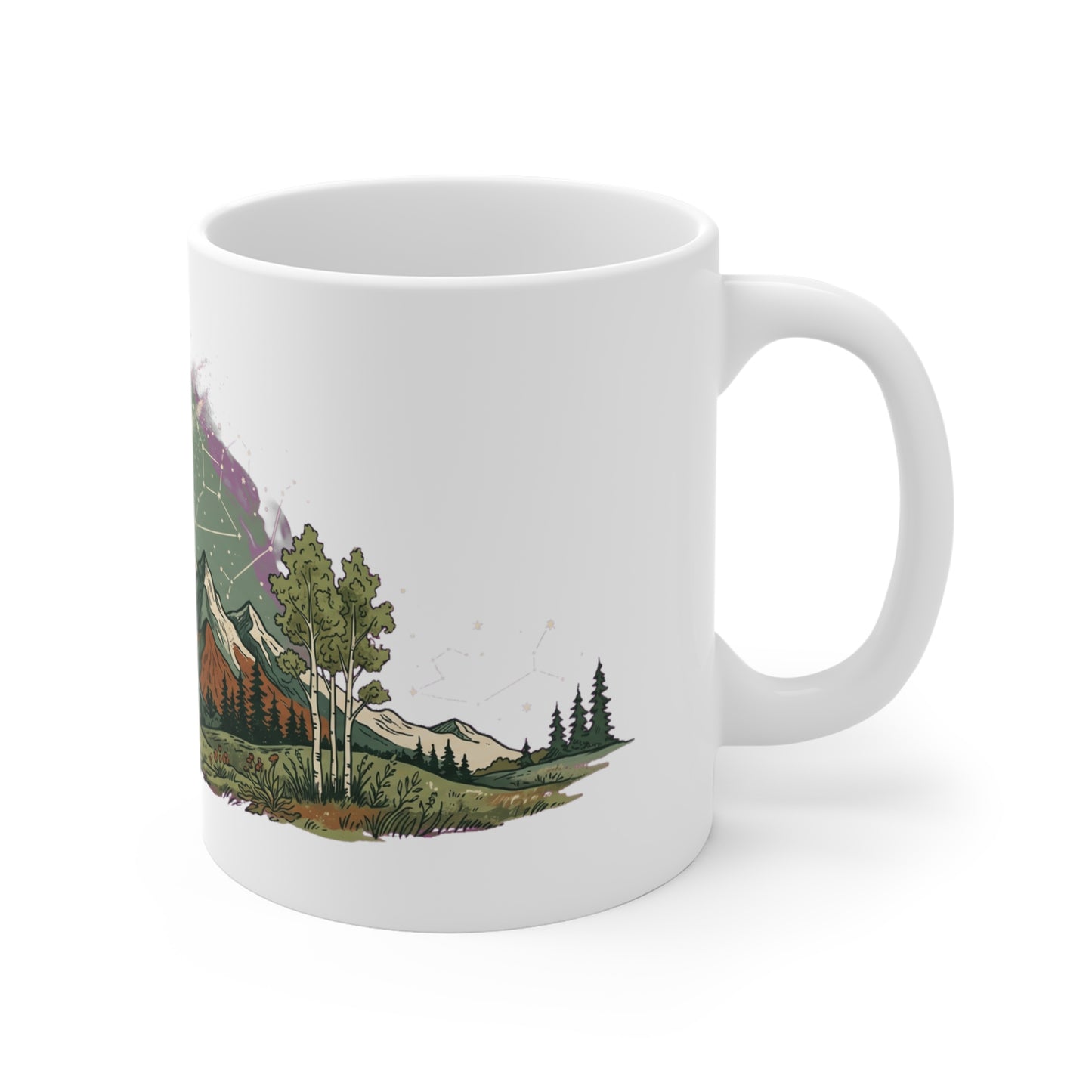Discover nature graphic apparel inspired by forests, mountains, and outdoor adventure. Printed on demand just for you. The Celestial Mountain Meadow design,…