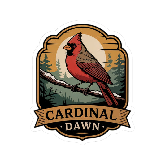 Cardinal Dawn - Kiss-Cut Stickers