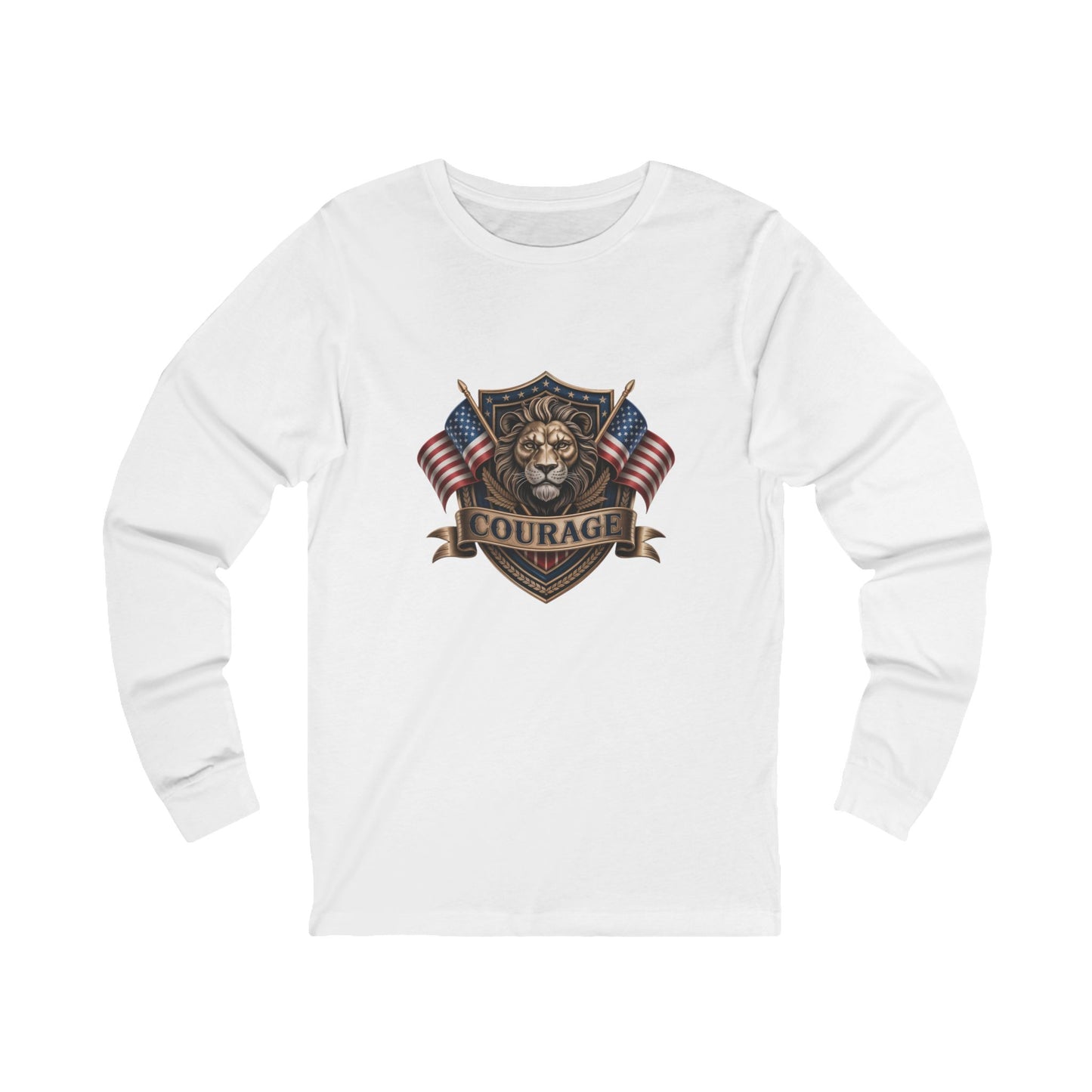 Courage Lion - Unisex Jersey Long Sleeve Tee