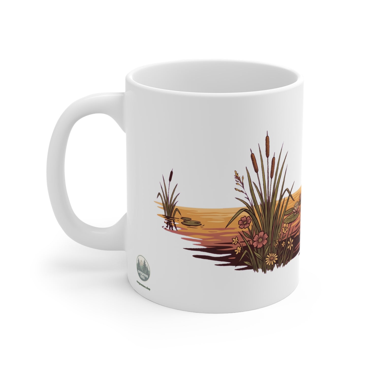 Original hand-drawn designs inspired by nature and the outdoors, from Evergreen Tees. The Lake Life 06 design, made to order by Evergreen Tees.