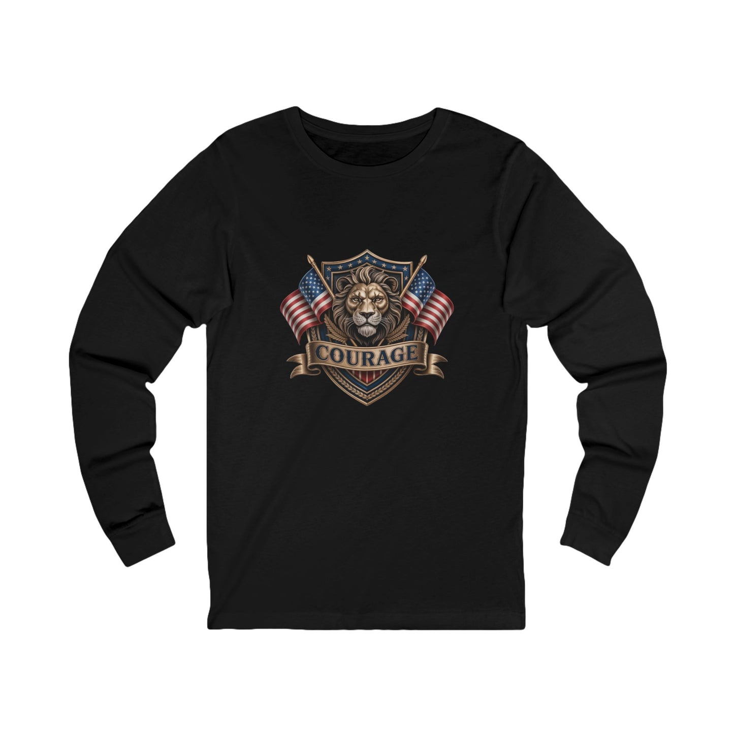 Courage Lion - Unisex Jersey Long Sleeve Tee