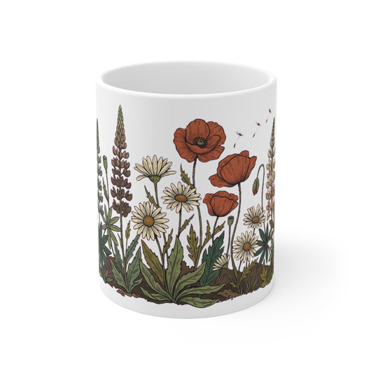 Poppy & Daisy Wildflower Meadow - Mug 11oz