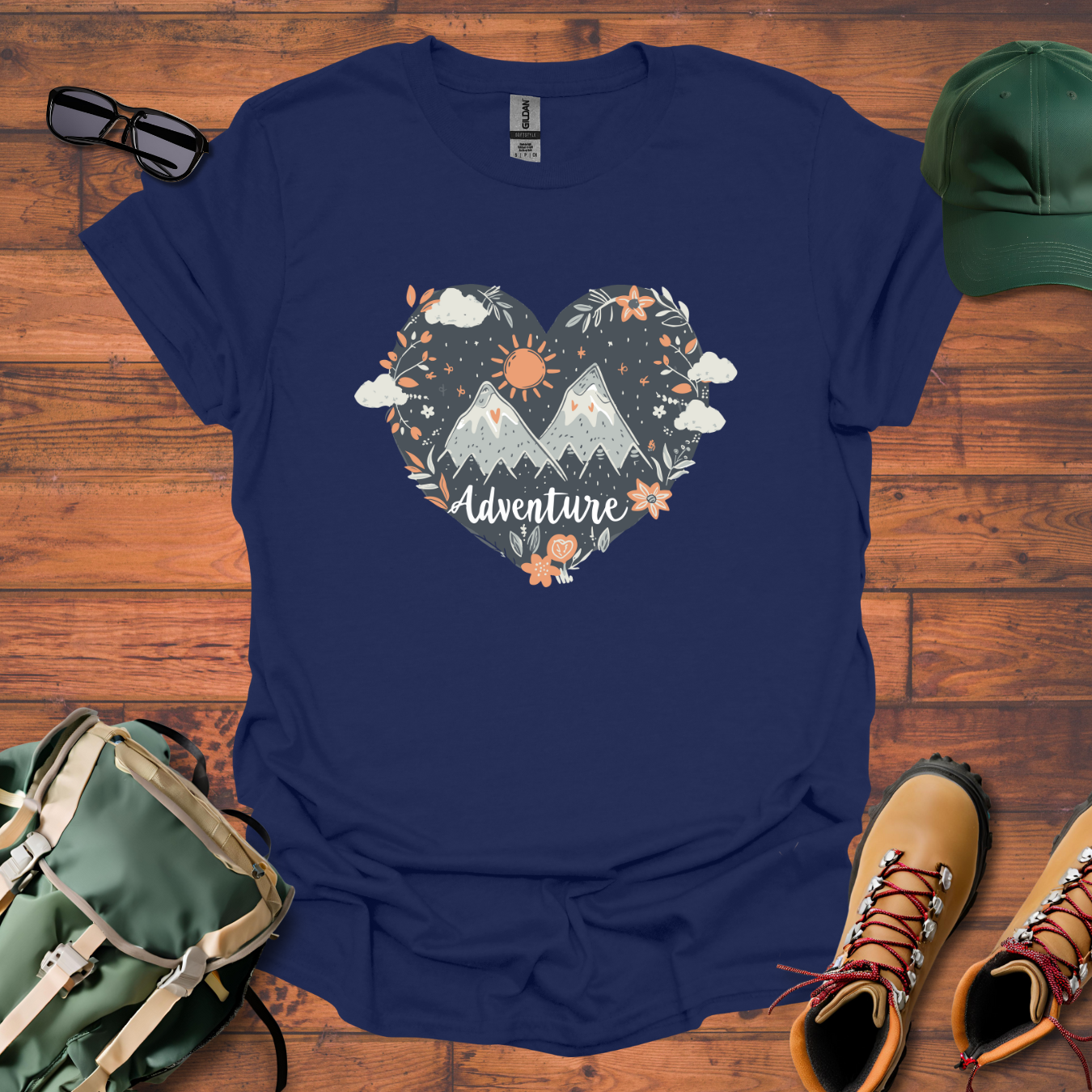 Heart Adventure Tee - Unisex Softstyle T-Shirt