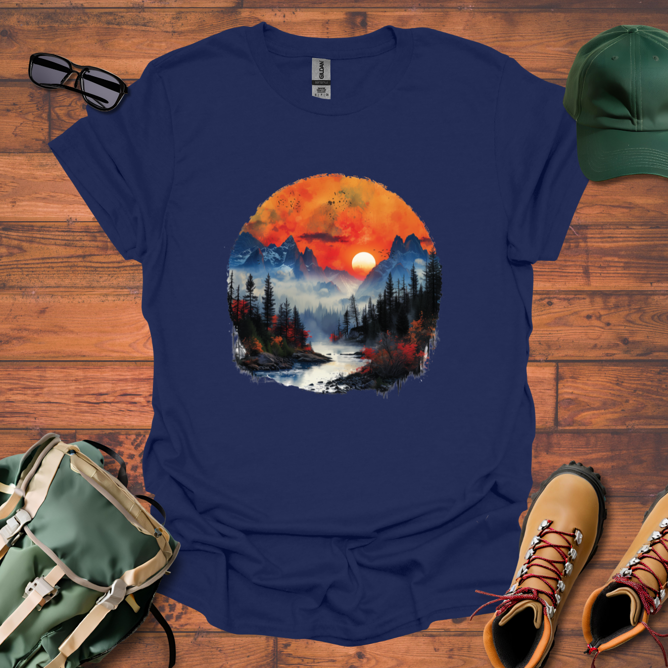 River Mist Tee - Unisex Softstyle T-Shirt