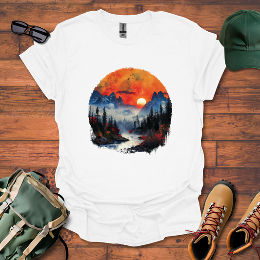 River Mist Tee - Unisex Softstyle T-Shirt
