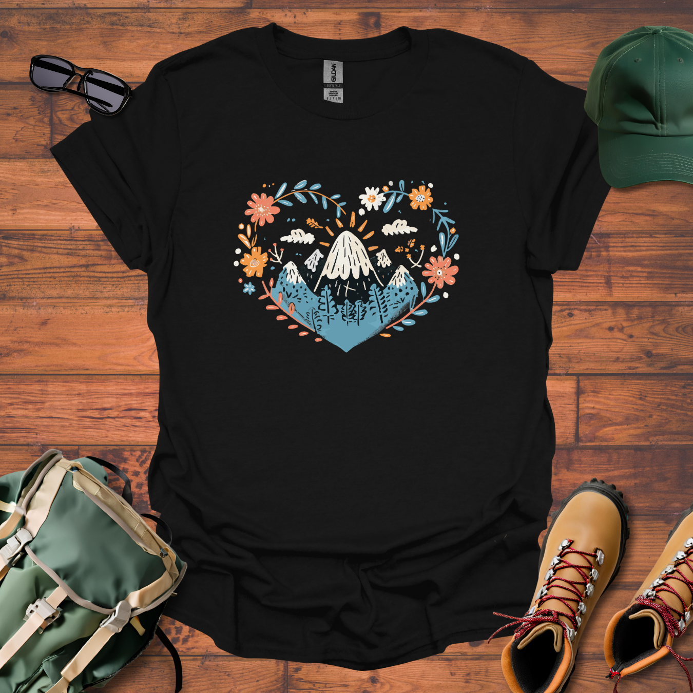 Heart Mountain Tee - Unisex Softstyle T-Shirt