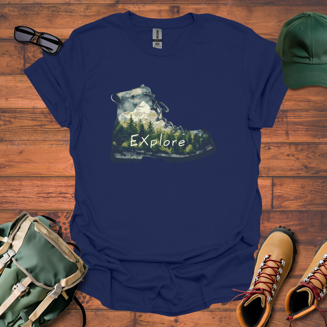 Boot Explore Tee - Unisex Softstyle T-Shirt