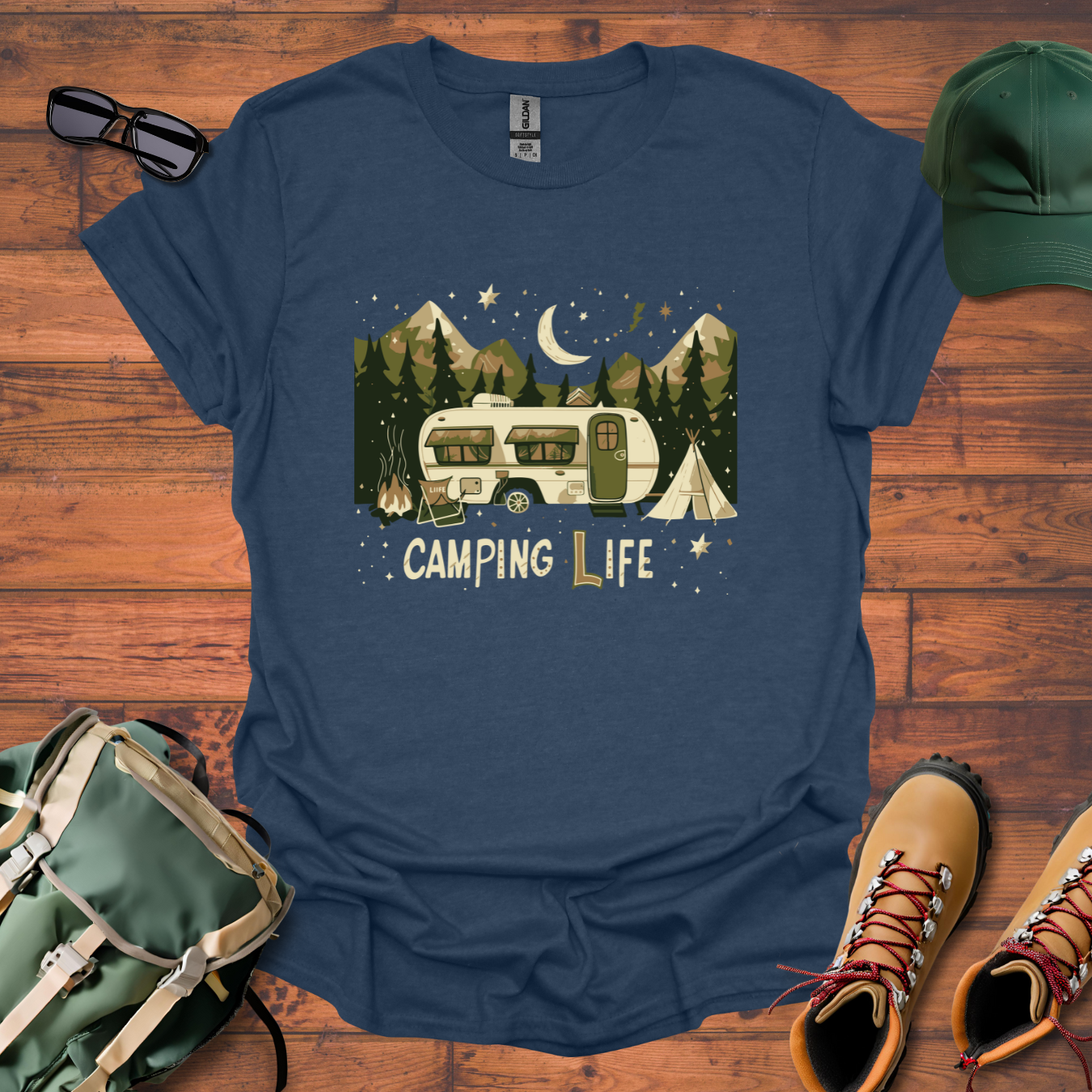 Camping Life 2 Tee - Unisex Softstyle T-Shirt