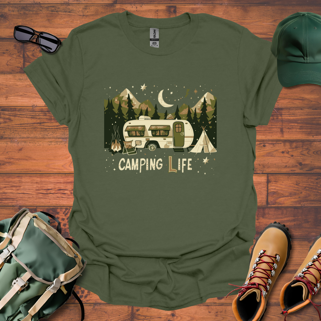 Camping Life 2 Tee - Unisex Softstyle T-Shirt
