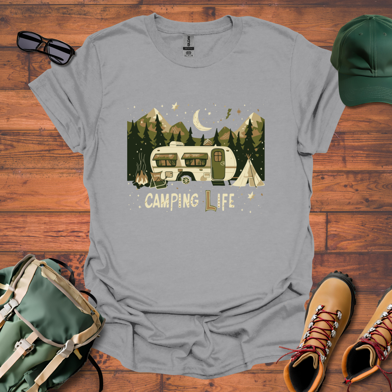 Camping Life 2 Tee - Unisex Softstyle T-Shirt