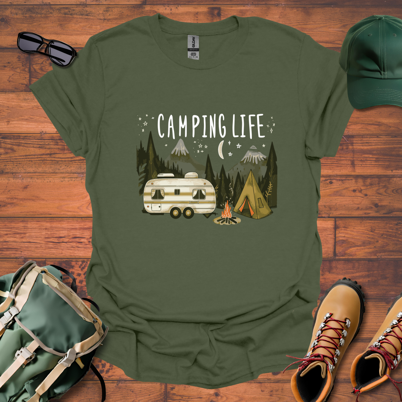Camping Life 4 Tee - Unisex Softstyle T-Shirt
