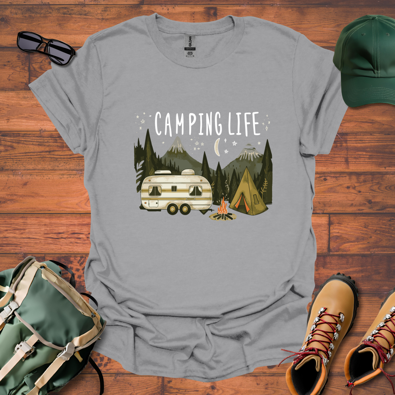 Camping Life 4 Tee - Unisex Softstyle T-Shirt